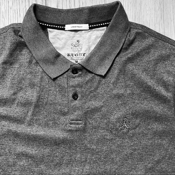 Rugby Golf Shirt Charcoal Polo Shirt NWOT Size M - Picture 2 of 5